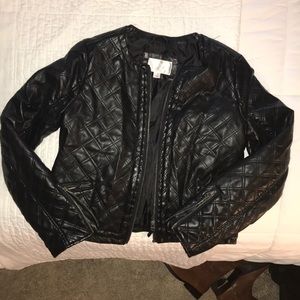 Faux leather jacket